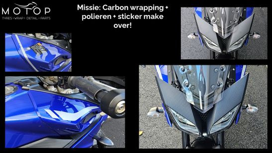Yamaha MT09 - wrap details en stickers op maat